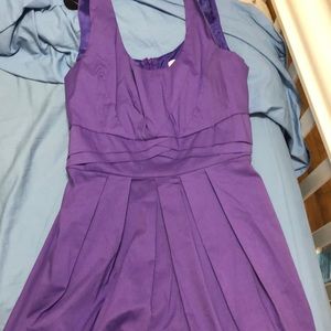 Purple summer dress with frills